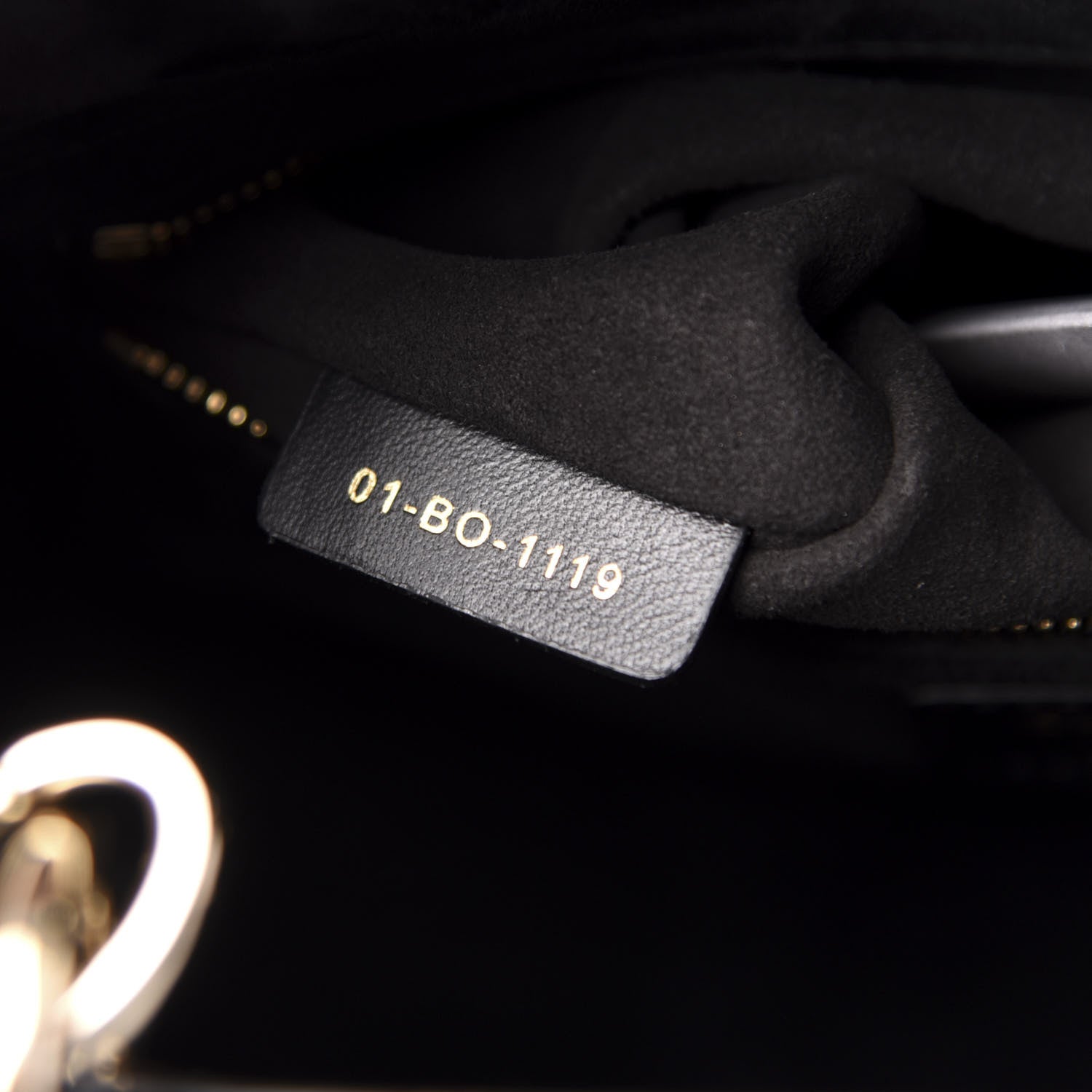 Christian Dior Lambskin Cannage Medium Lady Dior Black 7 of 11