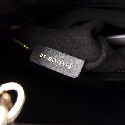 Christian Dior Lambskin Cannage Medium Lady Dior Black 7 of 11