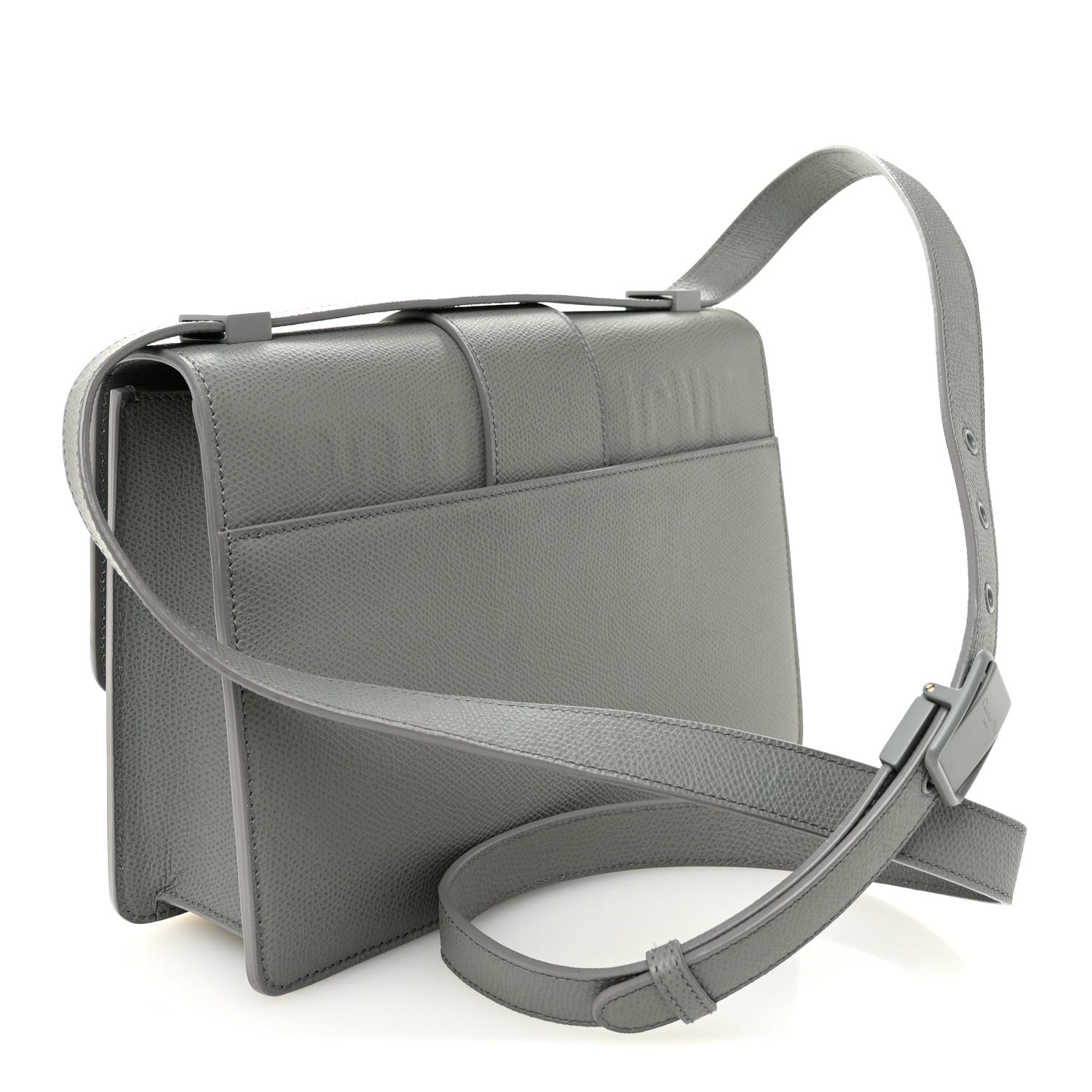 Christian Dior Ultra Matte Grained Calfskin 30 Montaigne Flap Bag Grey 3 of 10