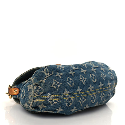 Louis Vuitton Monogram Denim Mini Pleaty Blue 4 of 9