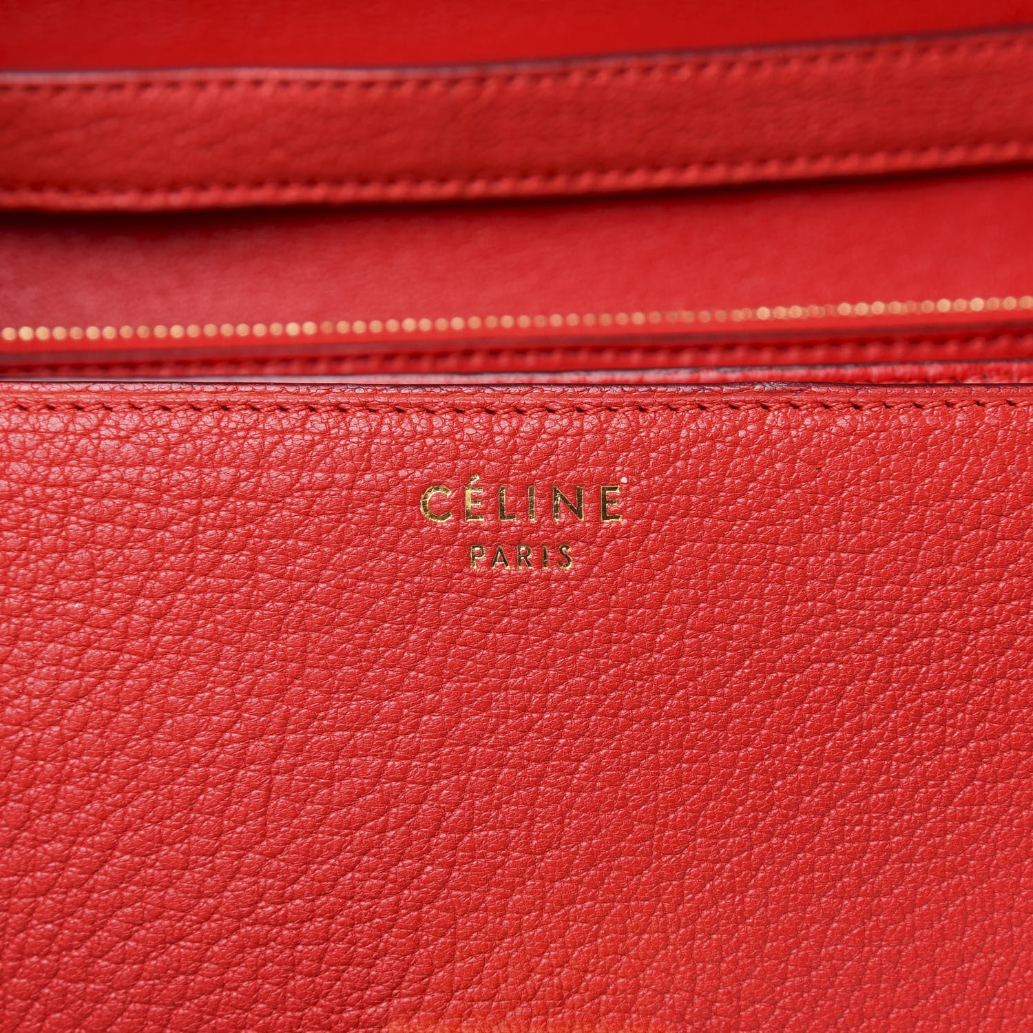 Celine Goatskin Medium Classic Box Flap Bag Carmin 7 of 10