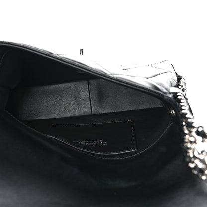 Chanel Lambskin Quilted Small Chain Rows Flap Black 5 of 11