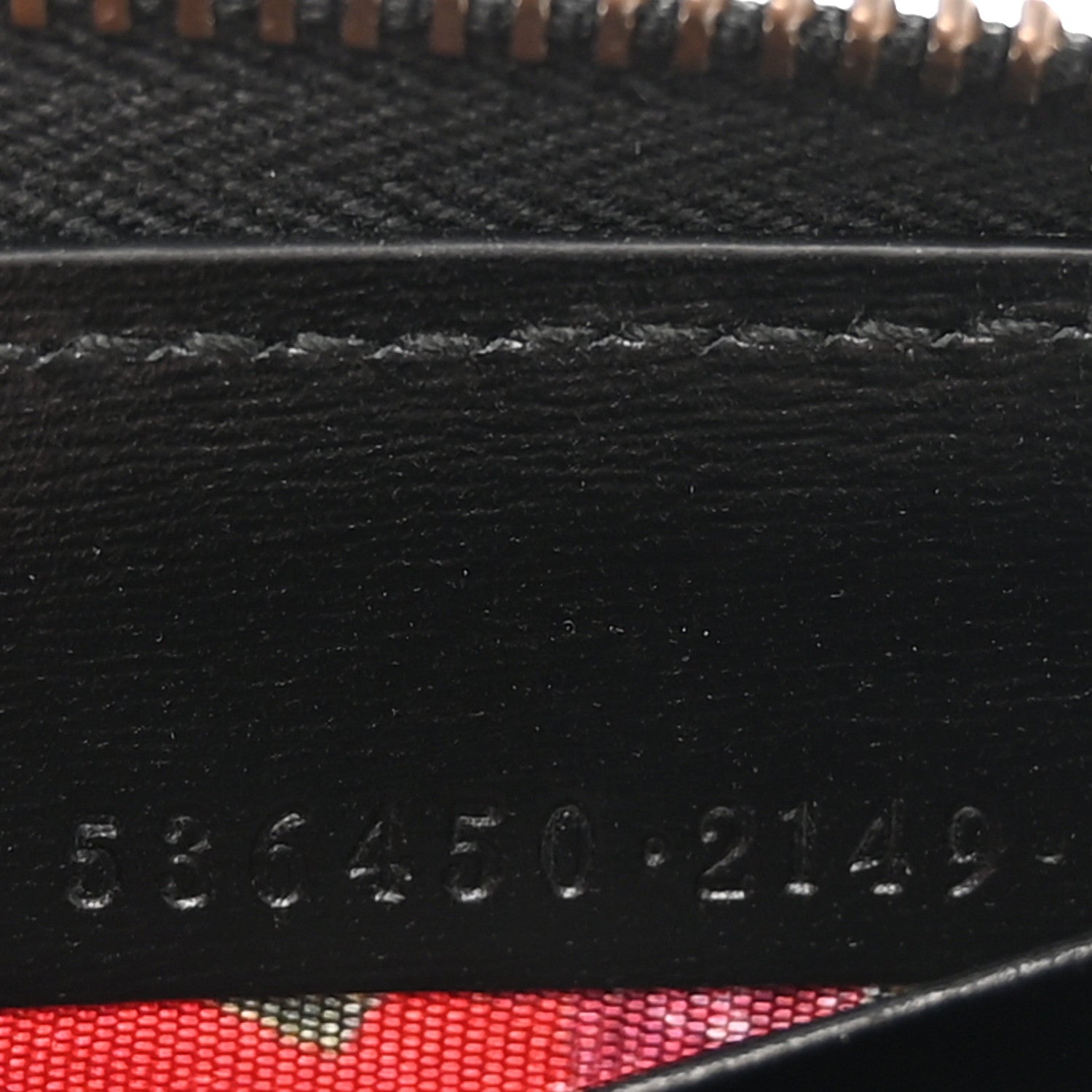 Gucci Calfskin Web Trapuntata GG Zip Around Wallet Black 6 of 10