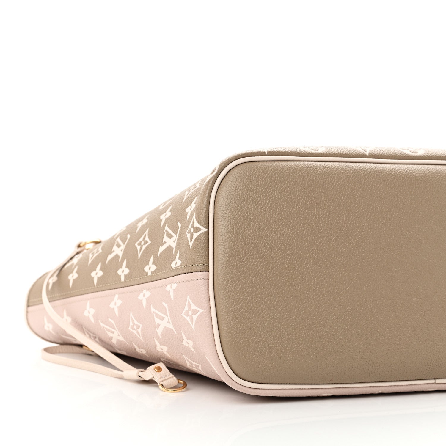 Louis Vuitton Empreinte Monogram Spring In The City Neverfull MM Kaki Beige Cream 9 of 10