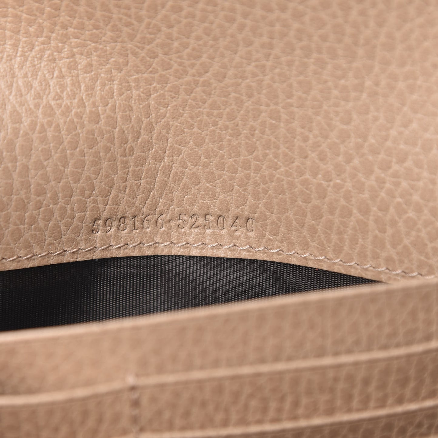Dollar Calfskin Interlocking G Continental Wallet Camelia