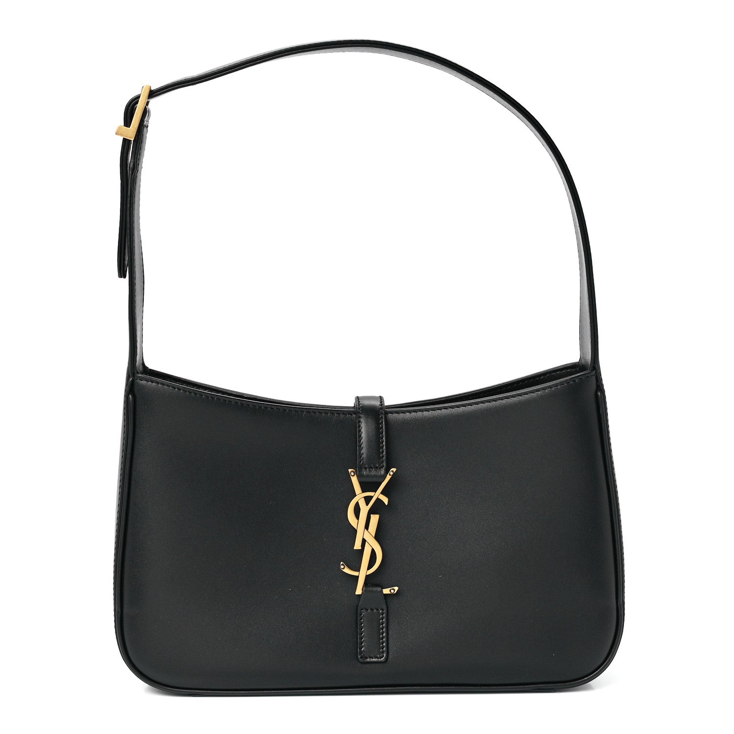 Saint Laurent Smooth Calfskin Le 5 A 7 Hobo Black 1 of 11