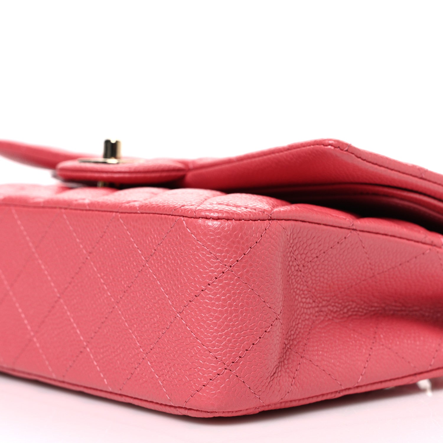 Chanel Caviar Quilted Medium Double Flap Pink 9 of 9