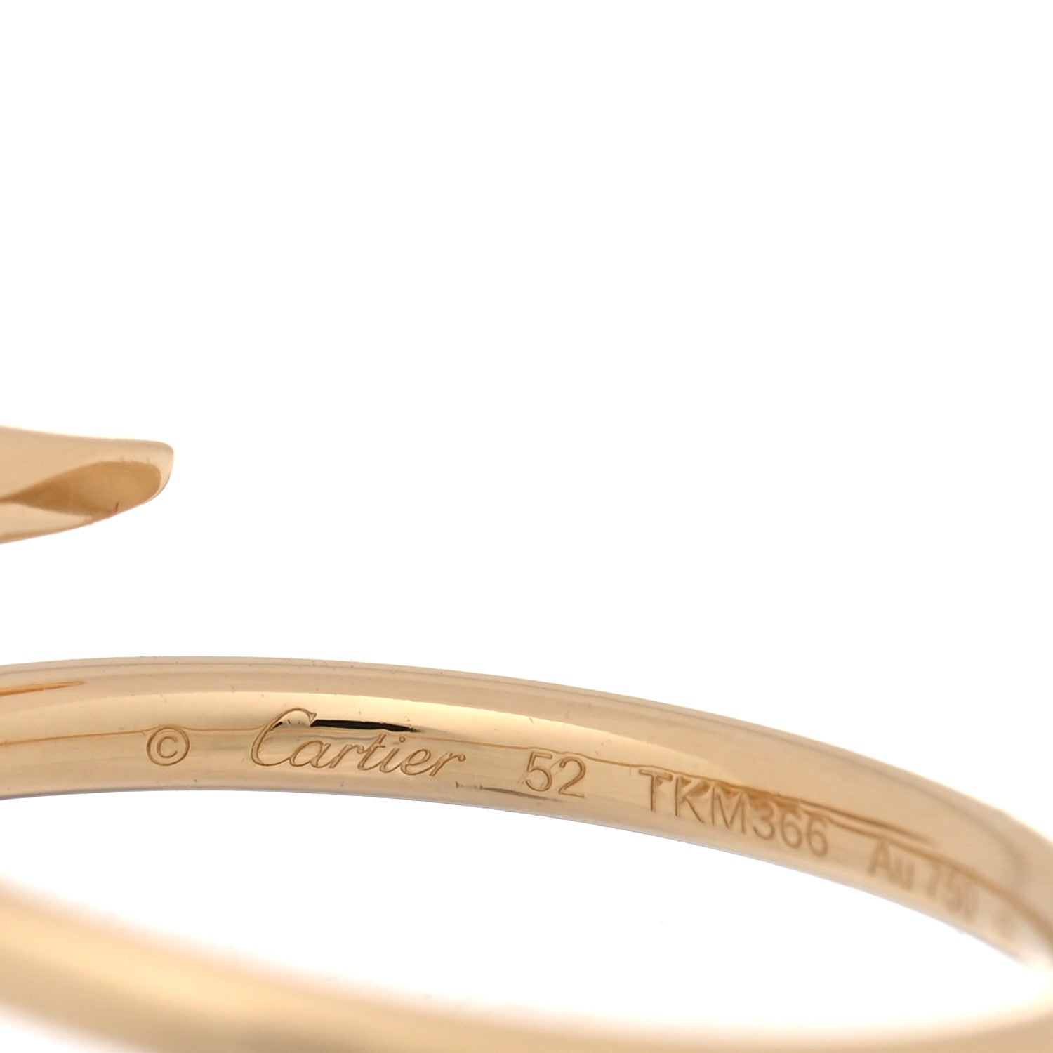 Cartier 18K Yellow Gold Small Juste Un Clou Ring 52 6 4 of 6