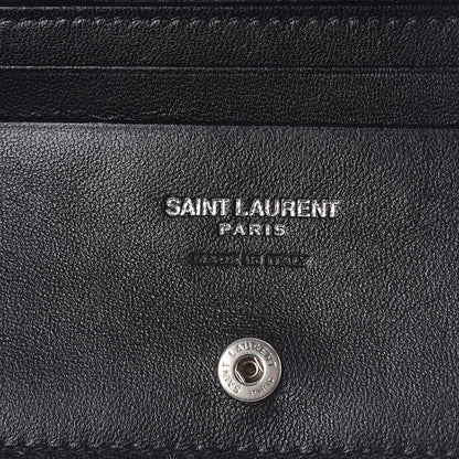 Saint Laurent Lambskin Y Quilted Monogram Loulou Flap Wallet Black 6 of 6