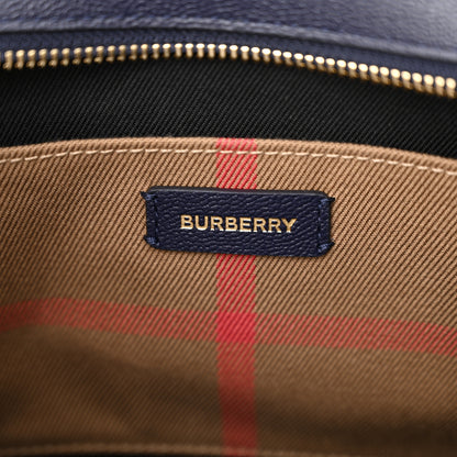 Burberry Calfskin Mega Check Small Banwell Tote Dark Canvas Blue 6 of 9