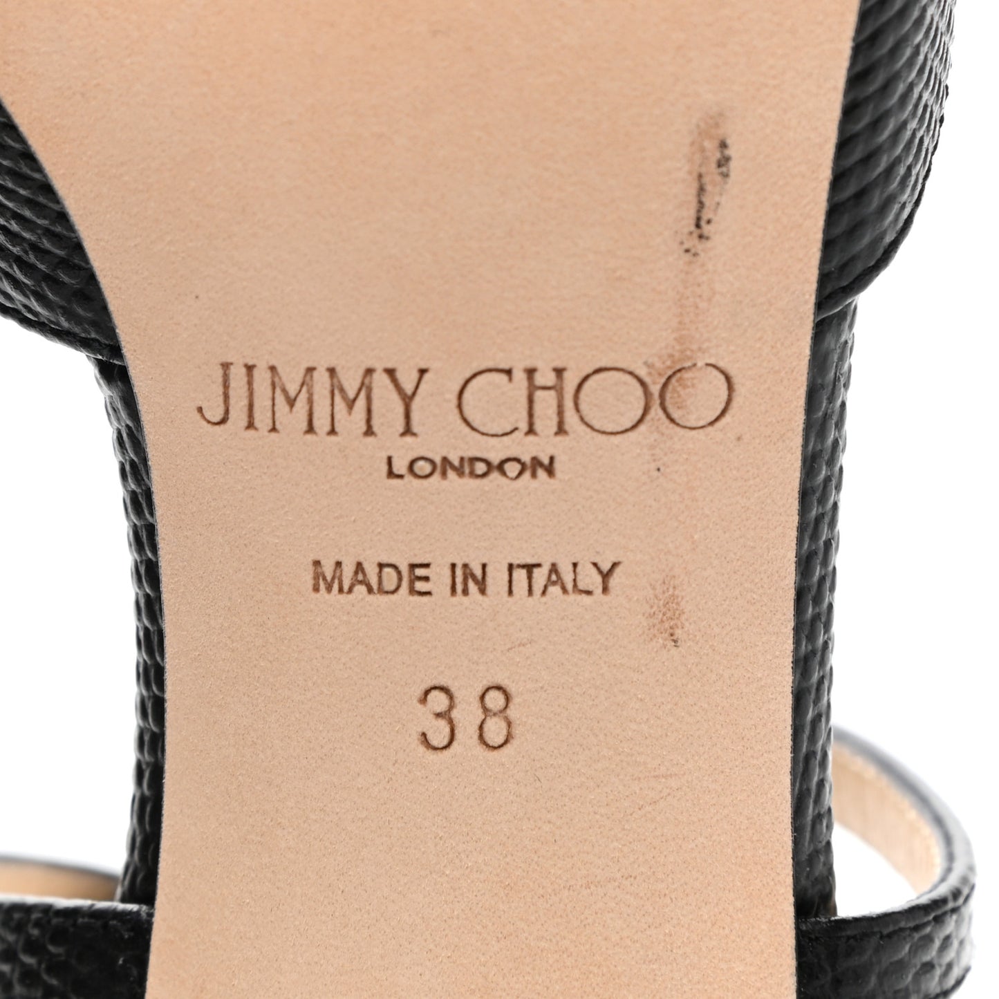 Lizard Emsy Crisscross Sandals 38 Black