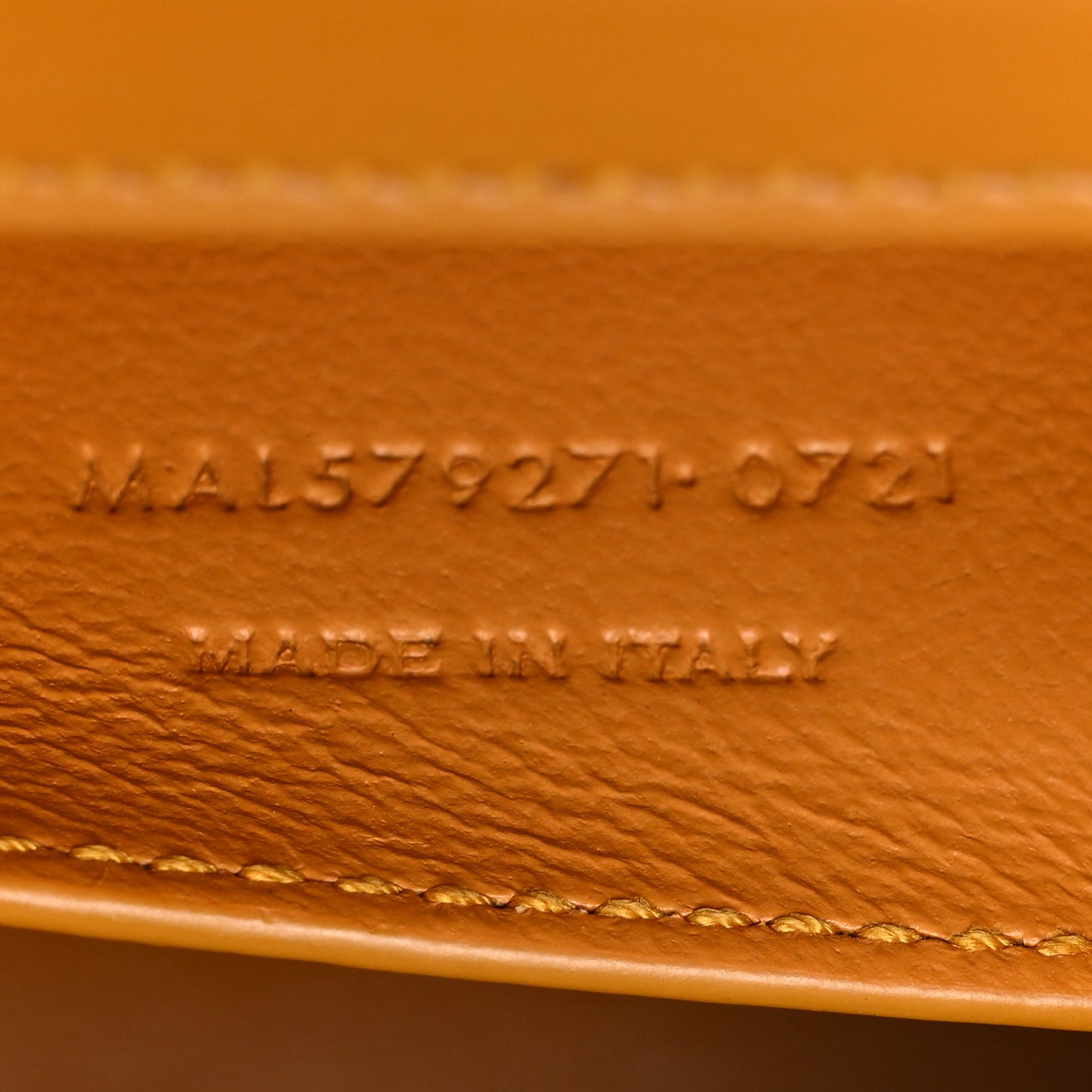 Smooth Calfskin Manhattan Baguette Tangerine