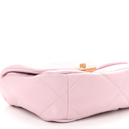Chanel Lambskin Quilted Medium Chanel 19 Flap Light Pink 9 of 10