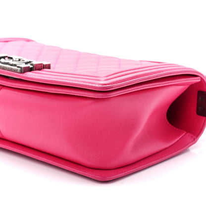 Chanel Lambskin Quilted Medium Boy Flap Pink 10 of 10