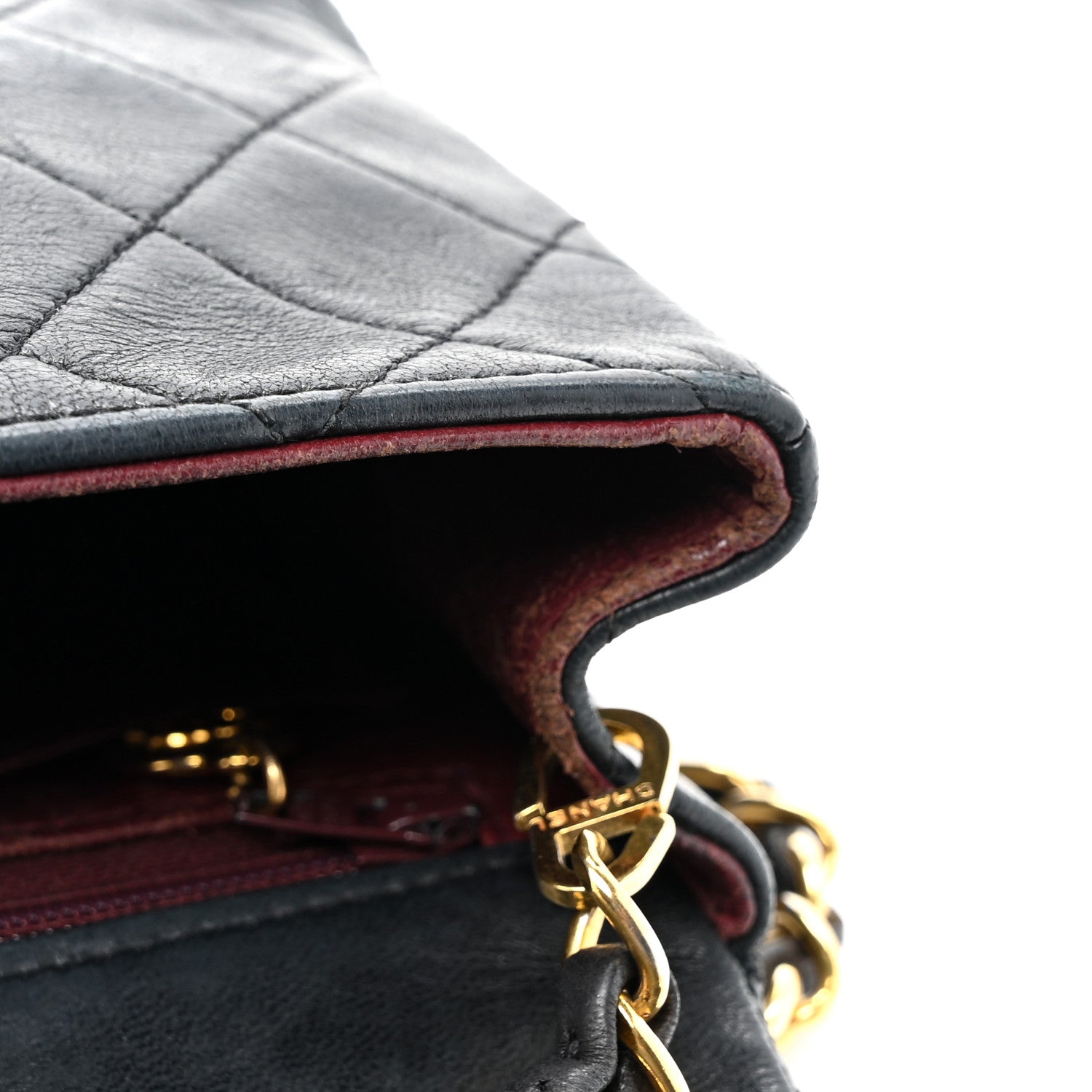 Chanel Lambskin Quilted Mini Square Flap Bag Black 14 of 19