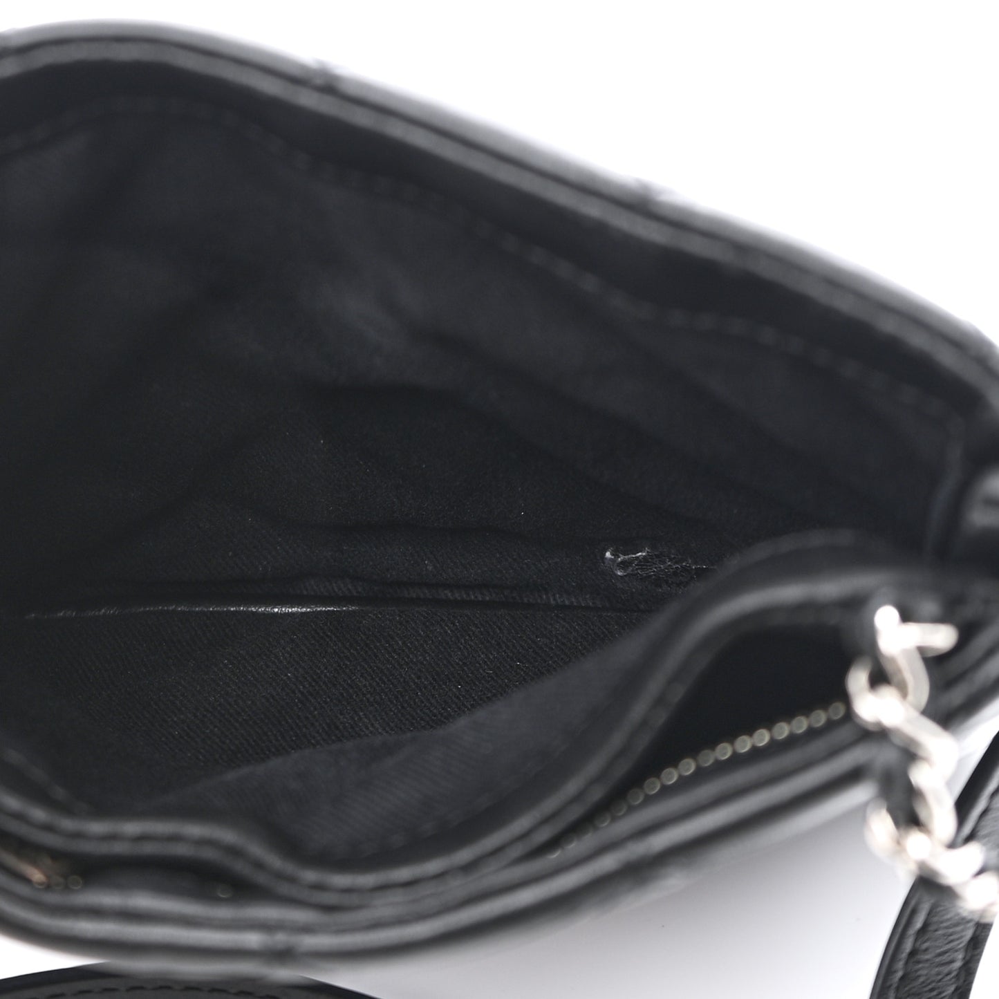 Lambskin Quilted Crossbody Bag Black