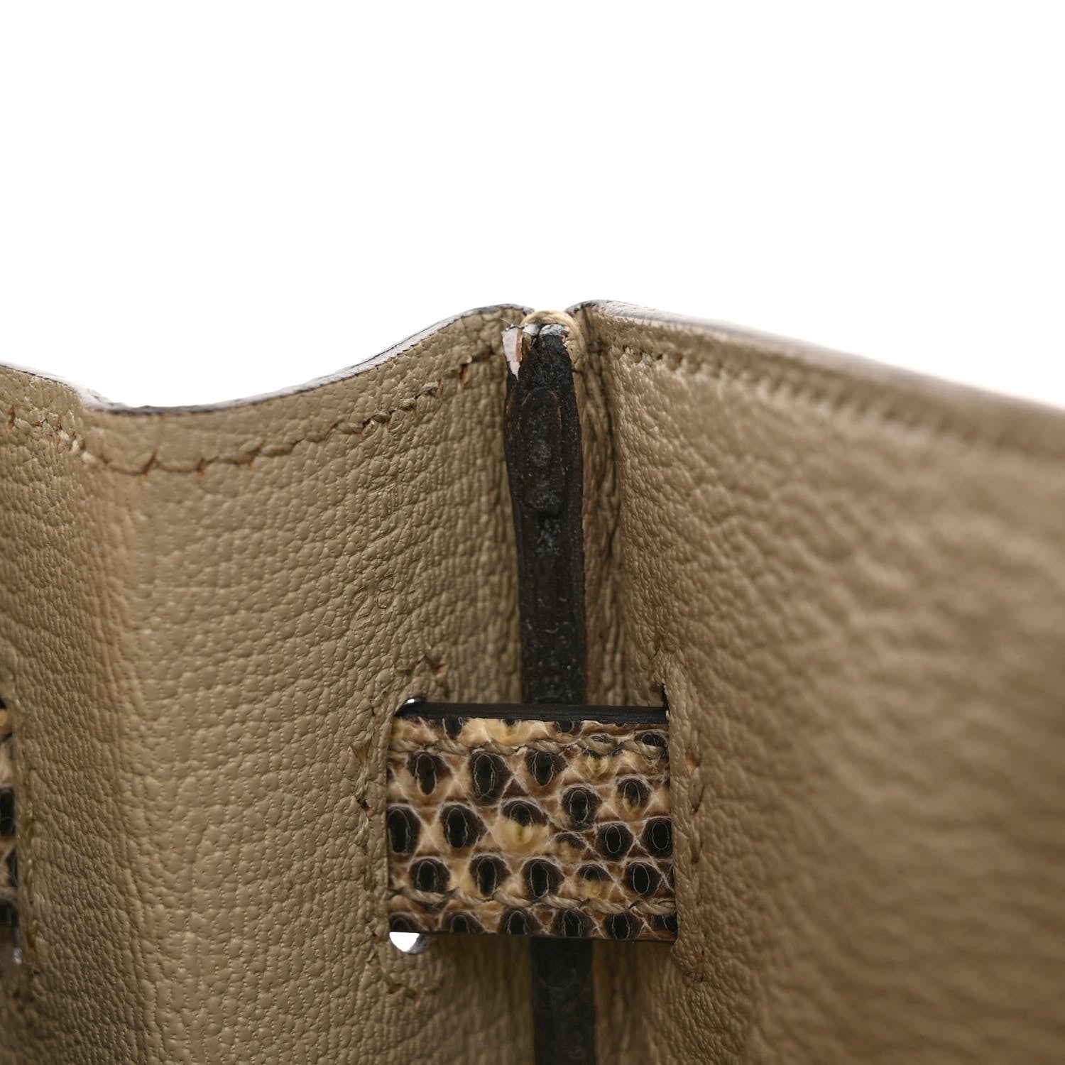 Hermes Lizard Birkin 25 Ombre 10 of 11