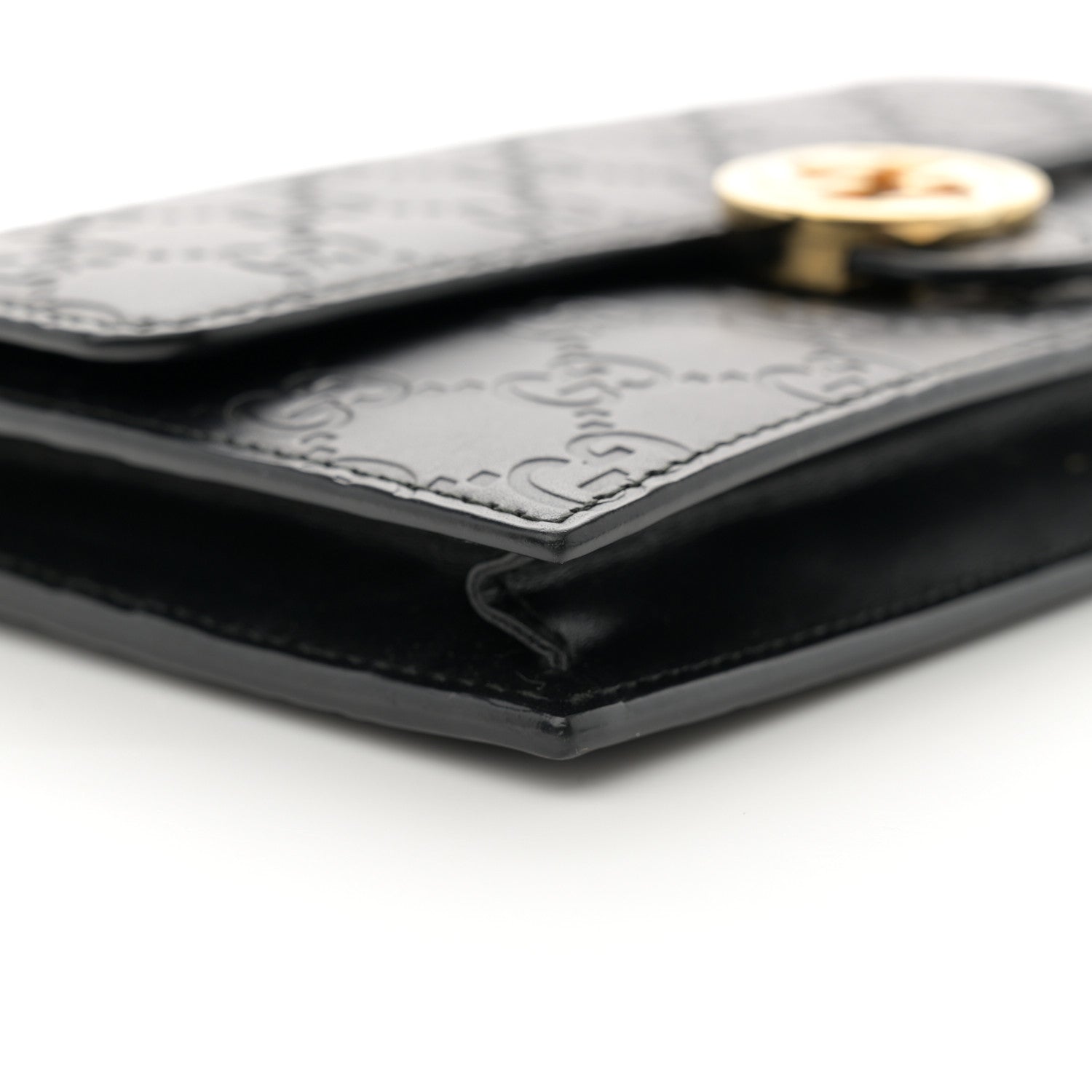 Gucci Guccissima Icon Chain Wallet Black 9 of 13