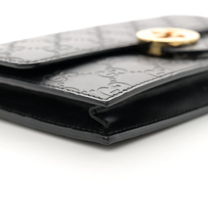 Gucci Guccissima Icon Chain Wallet Black 9 of 13