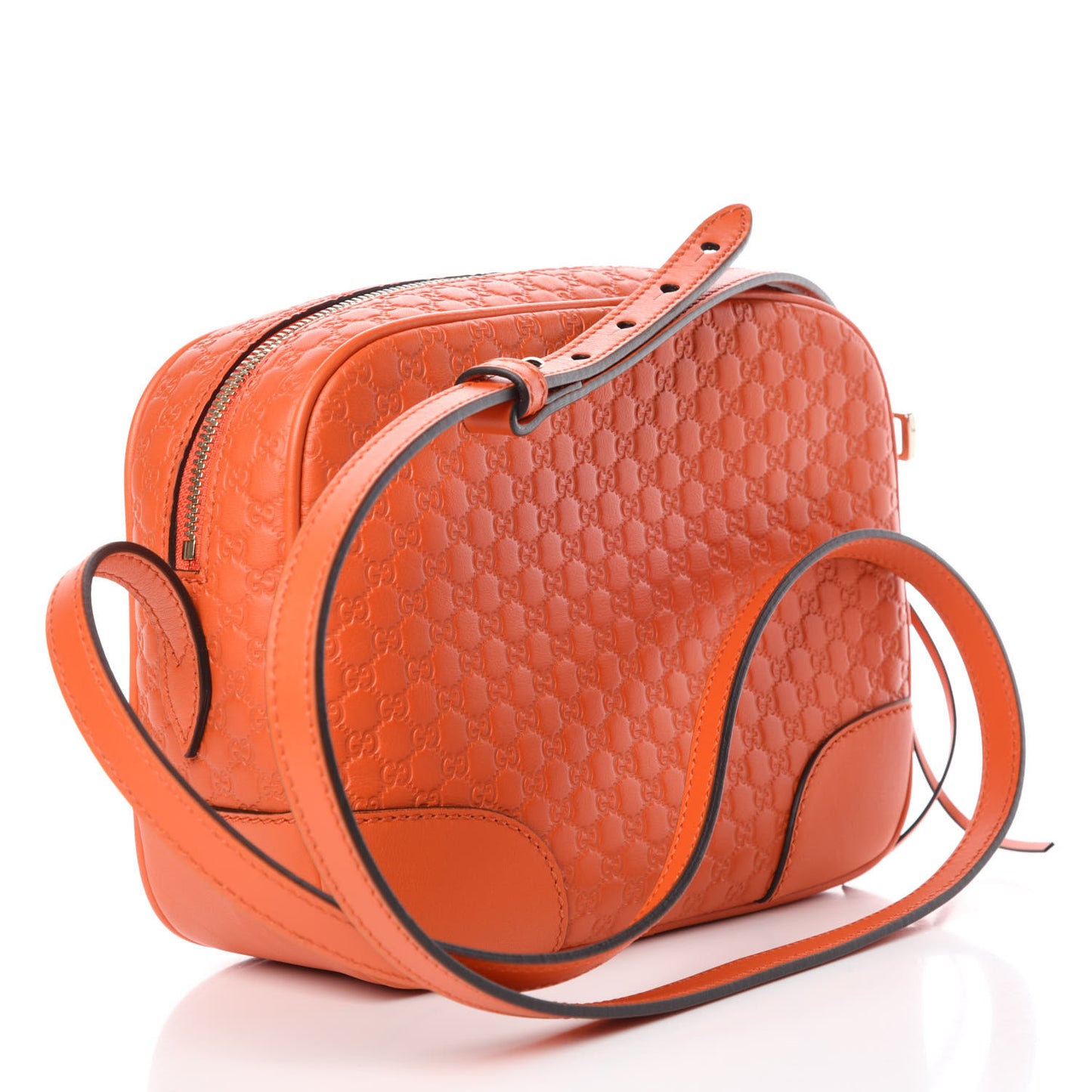 Soft Microguccissima Mini Bree Messenger Bag Sun Orange