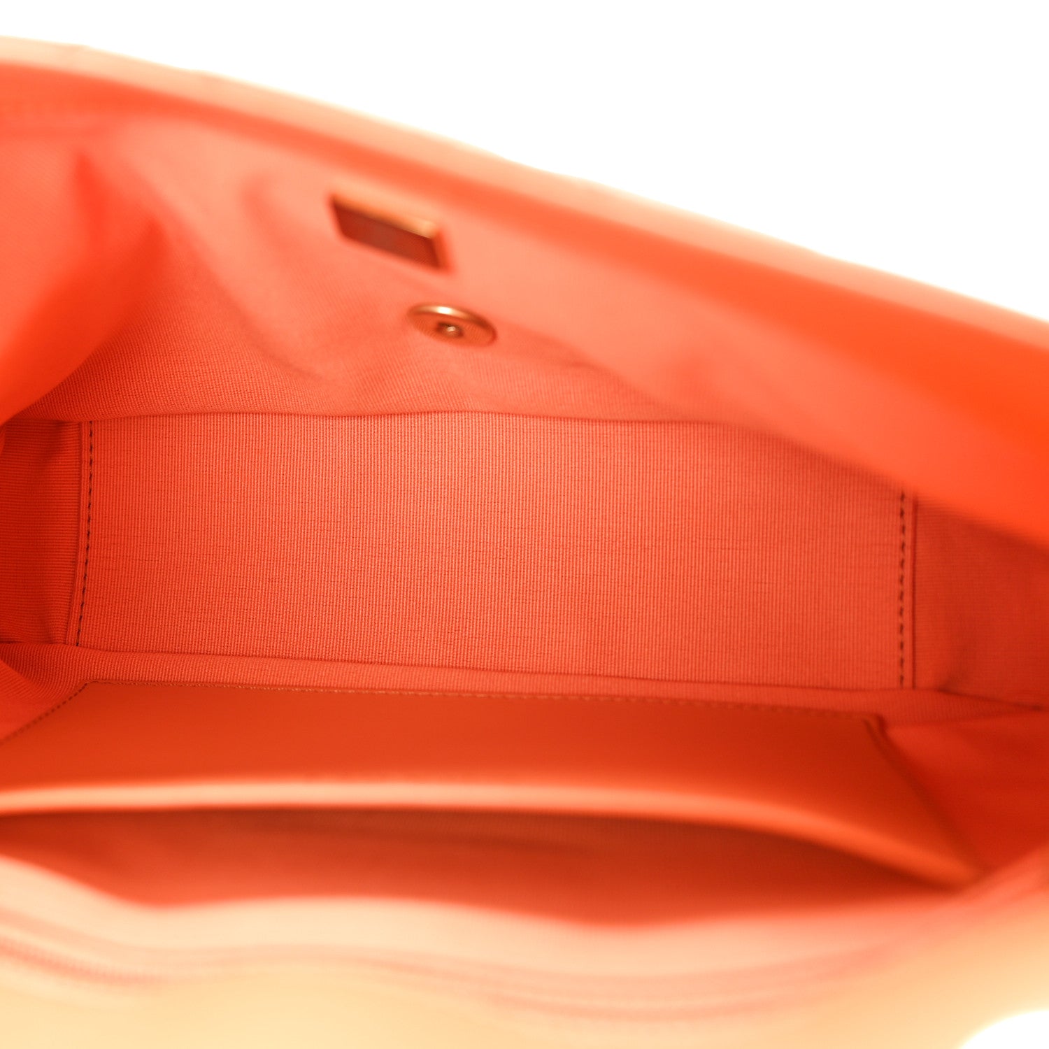 Chanel Calfskin Quilted Top Handle Flap Orange 5 of 10