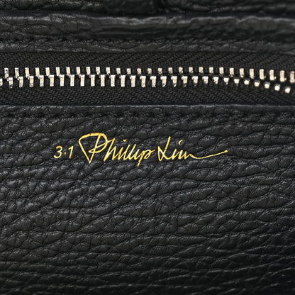 3.1 Phillip Lim Textured Calfskin Elaphe Snakeskin Mini Pashli Satchel Natural Black 6 of 10