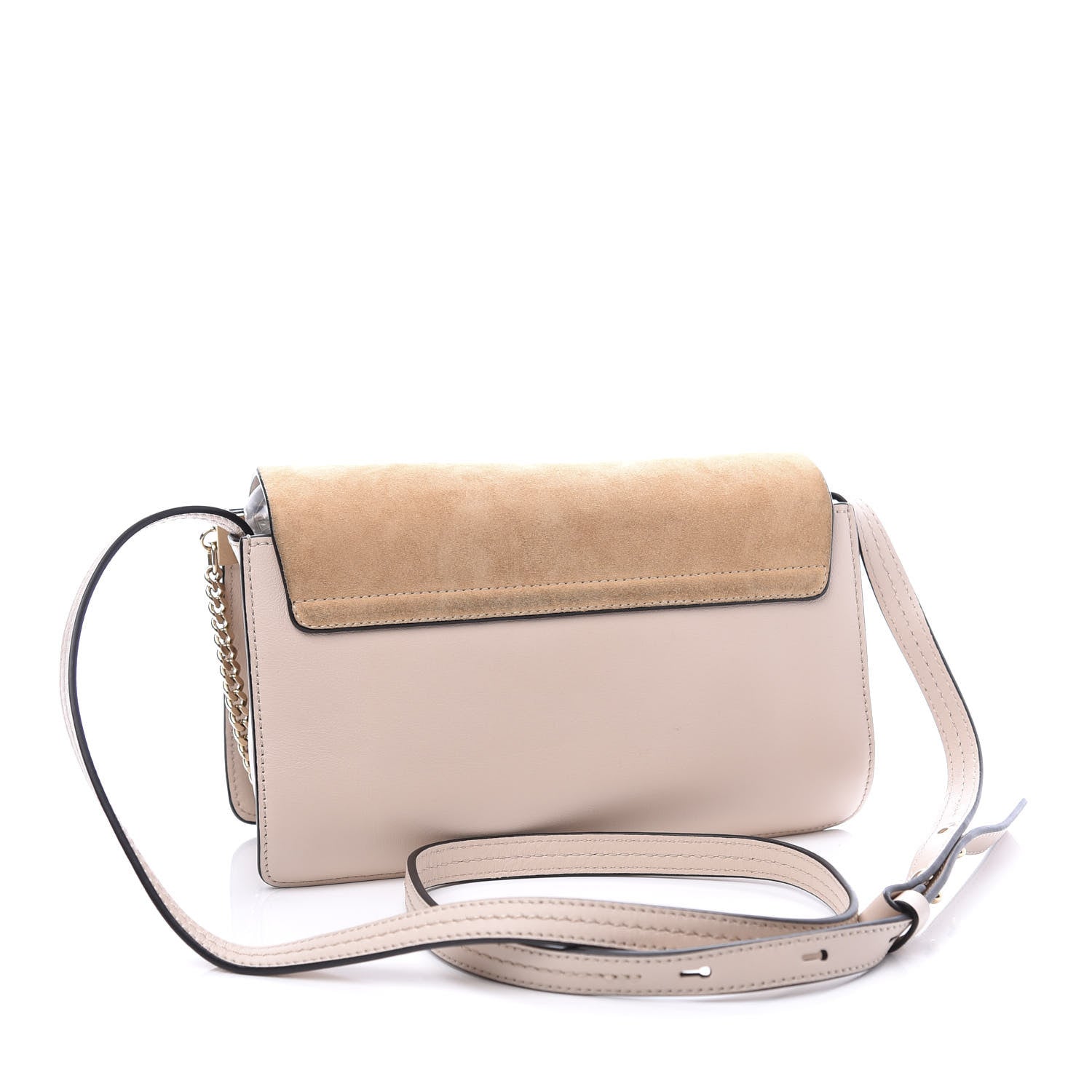 Chloe Suede Calfskin Small Faye Shoulder Bag Cement Pink 2 of 11