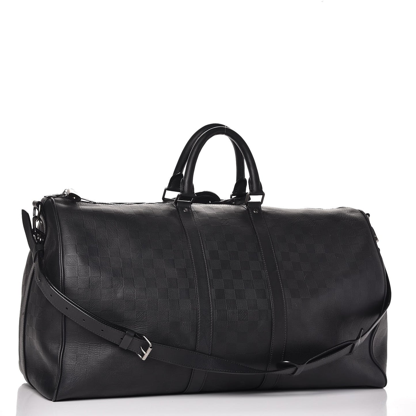 Damier Infini Keepall Bandouliere 55 Onyx