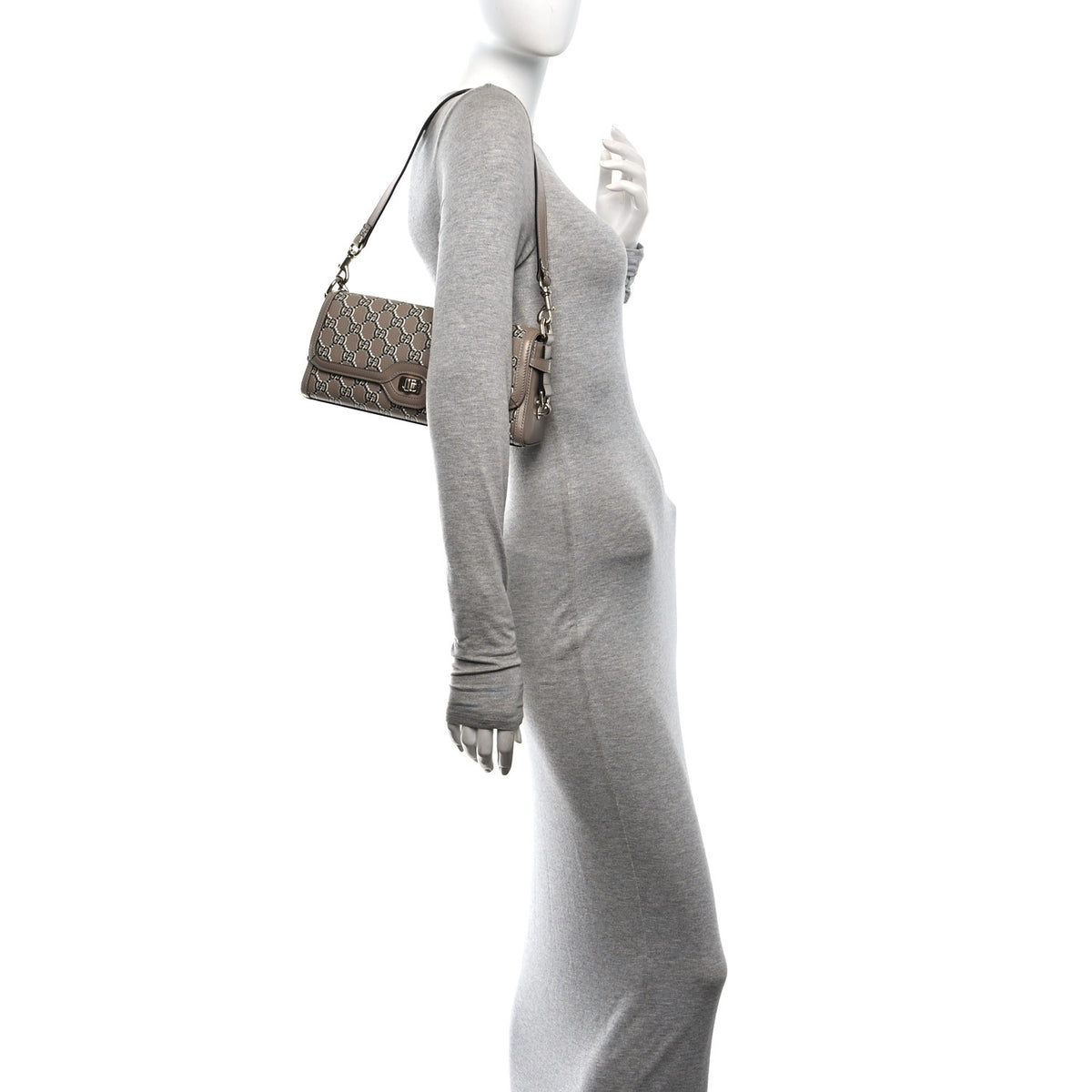 Gucci GG Shadow Monogram Small Luce Shoulder Bag Beige 2 of 10