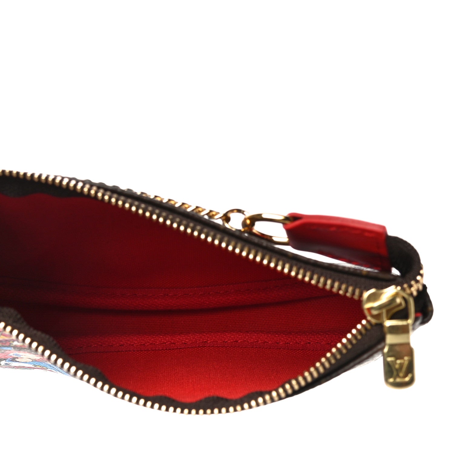 Louis Vuitton Monogram 2020 Christmas Animation Bumper Cars Mini Pochette Accessories Coquelicot 5 of 10