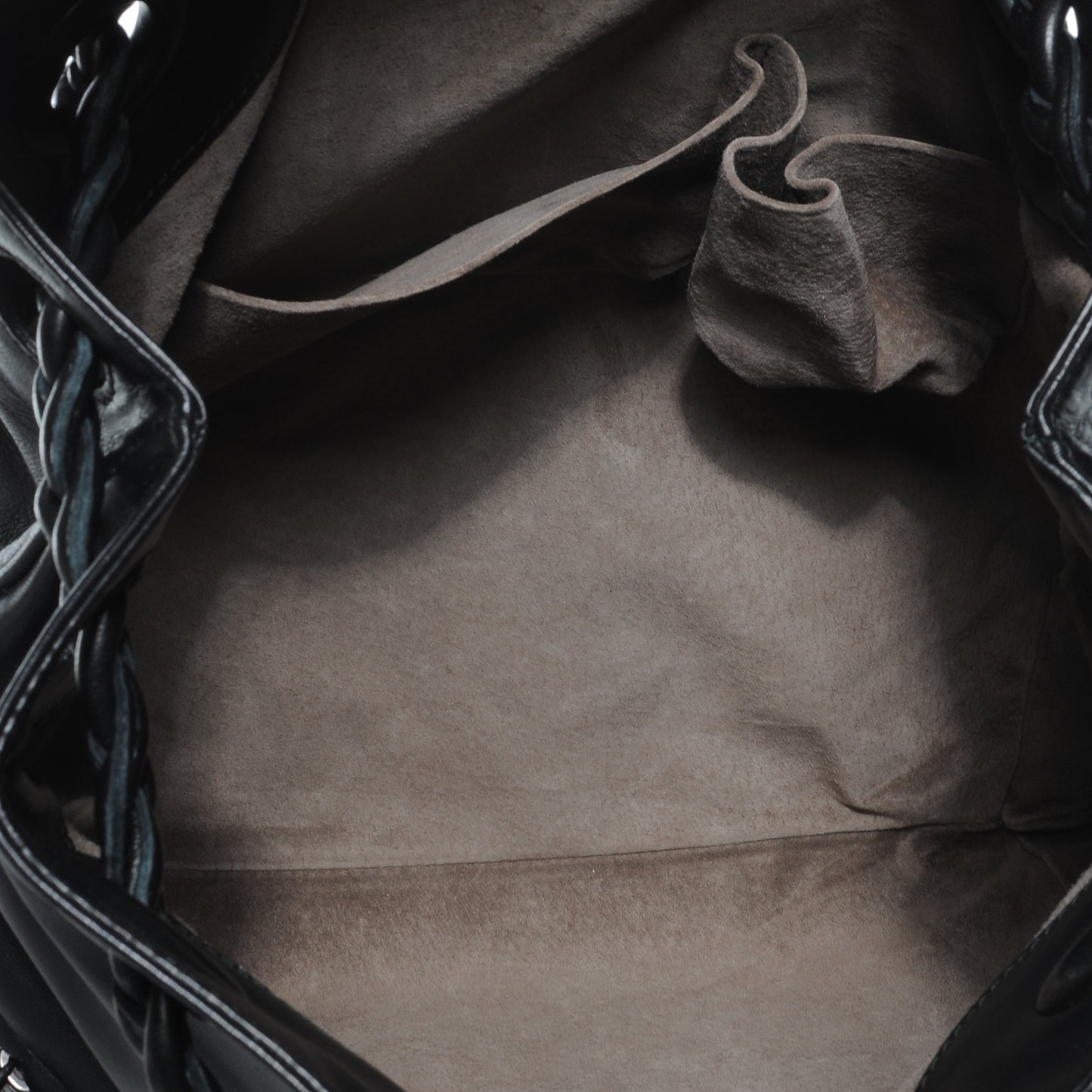 Nappa Intrecciato Leather Julie Nero Black