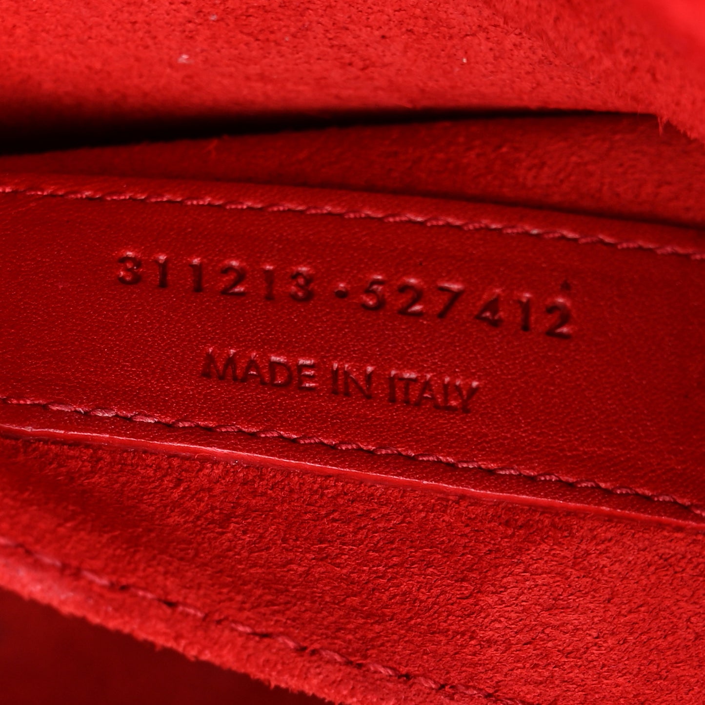 Calfskin Classic Y Ligne Clutch Red