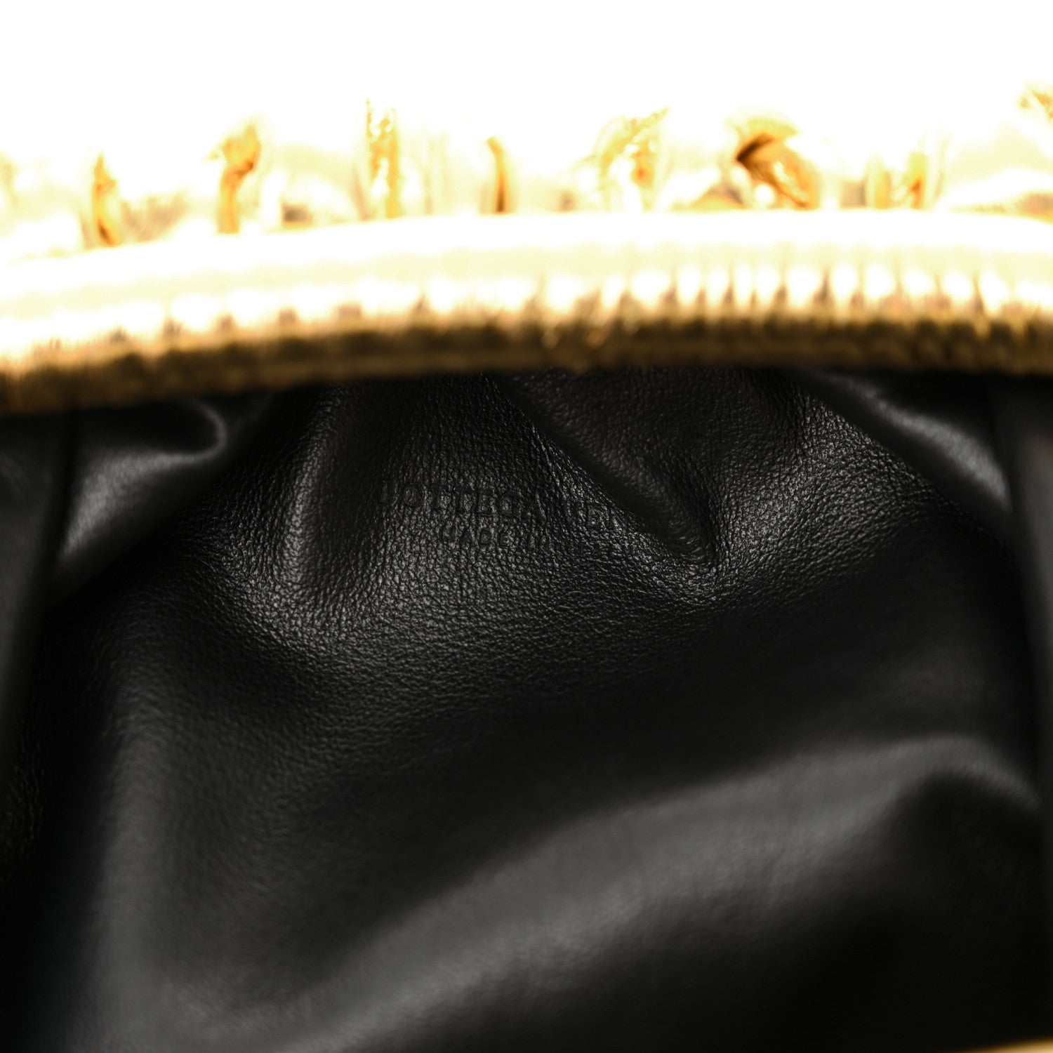 Bottega Veneta Metallic Bark Calfskin The Mini Pouch Gold 6 of 11