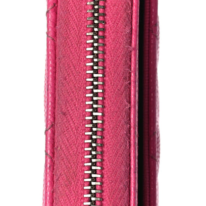 Chanel Caviar Quilted Zip Coin Purse Pink 14 of 17