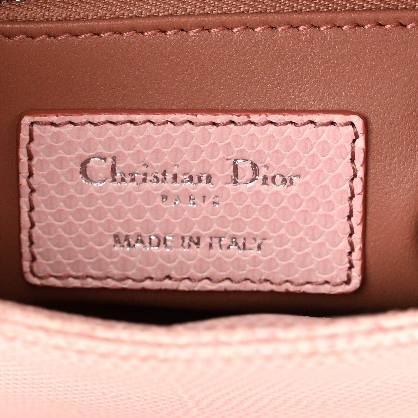Lizard Gradient Mini Lady Dior Pink