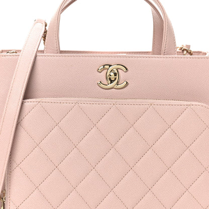 Chanel Caviar Quilted Small Business Affinity Shopping Bag Light Pink 8 of 10