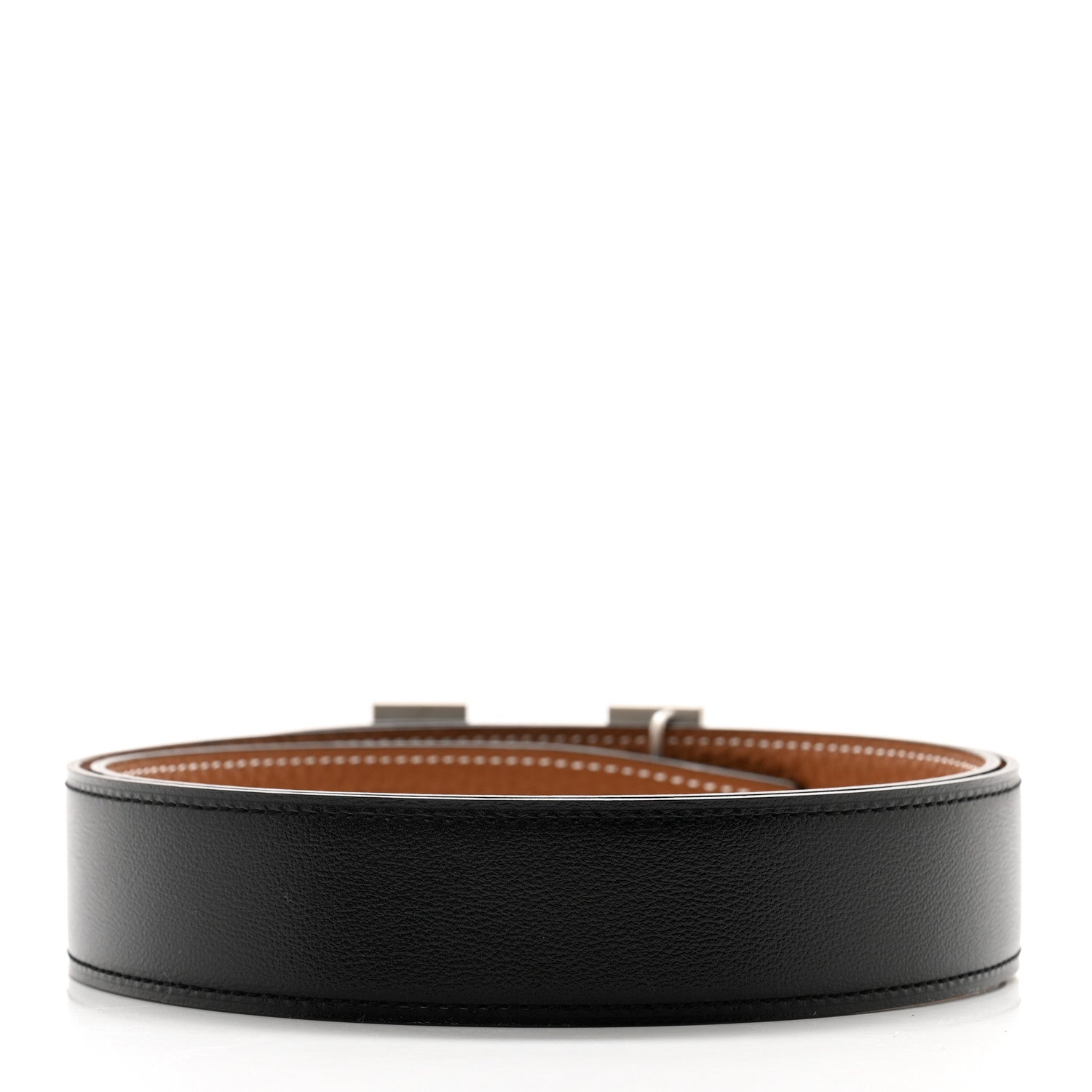 Hermes Box Togo 32mm H Belt 85 34 Black Gold 2 of 6
