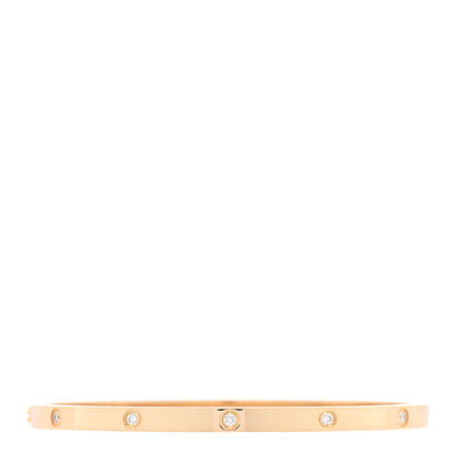 Cartier 18K Yellow Gold 10 Diamond Small LOVE Bracelet 17 2 of 5