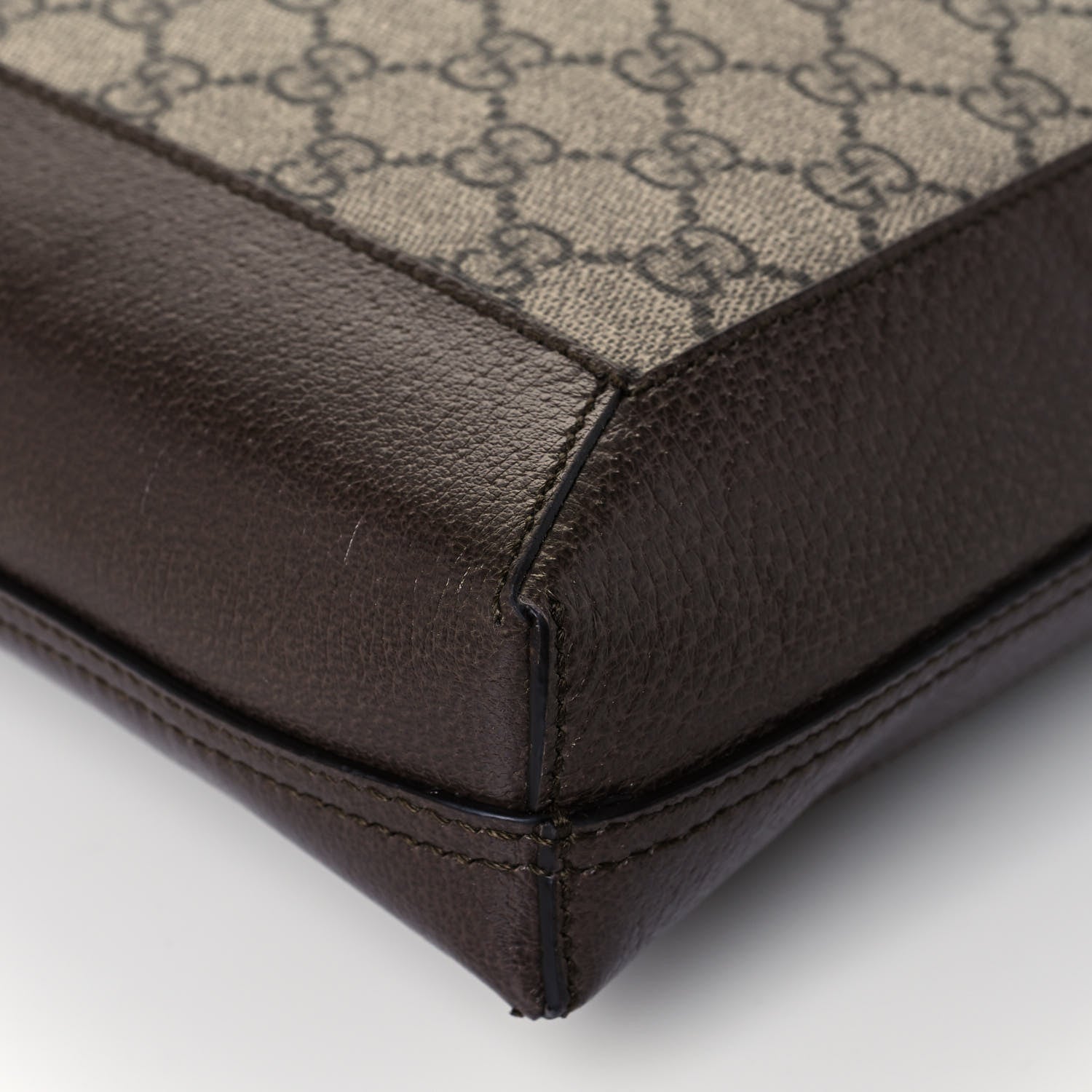 Gucci GG Supreme Monogram Web Large Ophidia Vertical Shopping Tote Brown 12 of 13