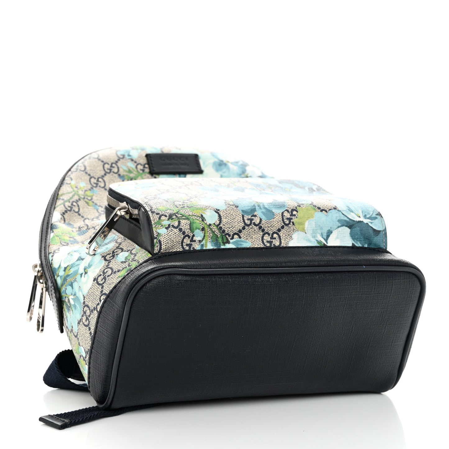GG Supreme Monogram Blooms Small Day Backpack Blue
