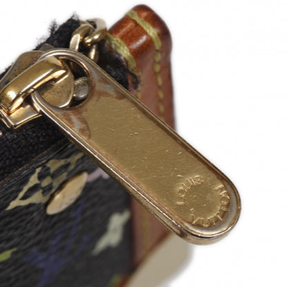 Louis Vuitton Monogram Multicolor Key Pouch Black 6 of 9