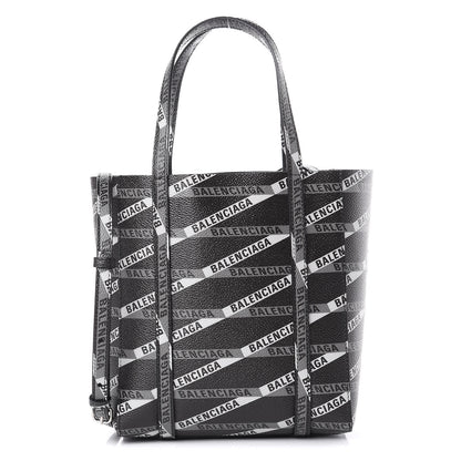 Balenciaga Coated Canvas Losange Monogram XXS Tote Black Grey 1 of 7