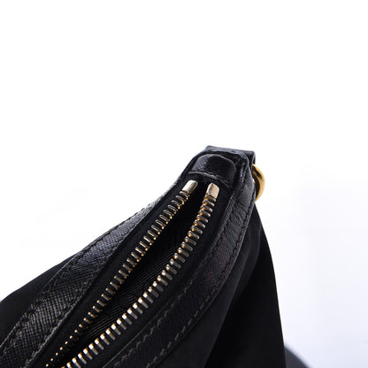 Prada Tessuto Nylon Saffiano Tote Black 10 of 12