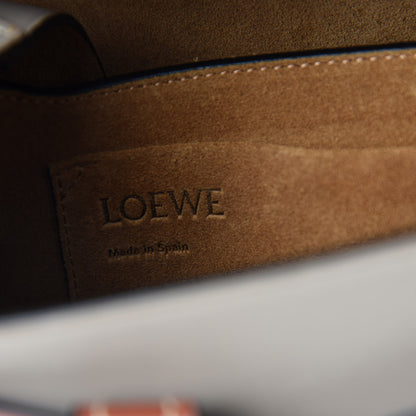 Loewe Calfskin Small Gate Crossbody Bag Amber Light Grey Rust 8 of 10
