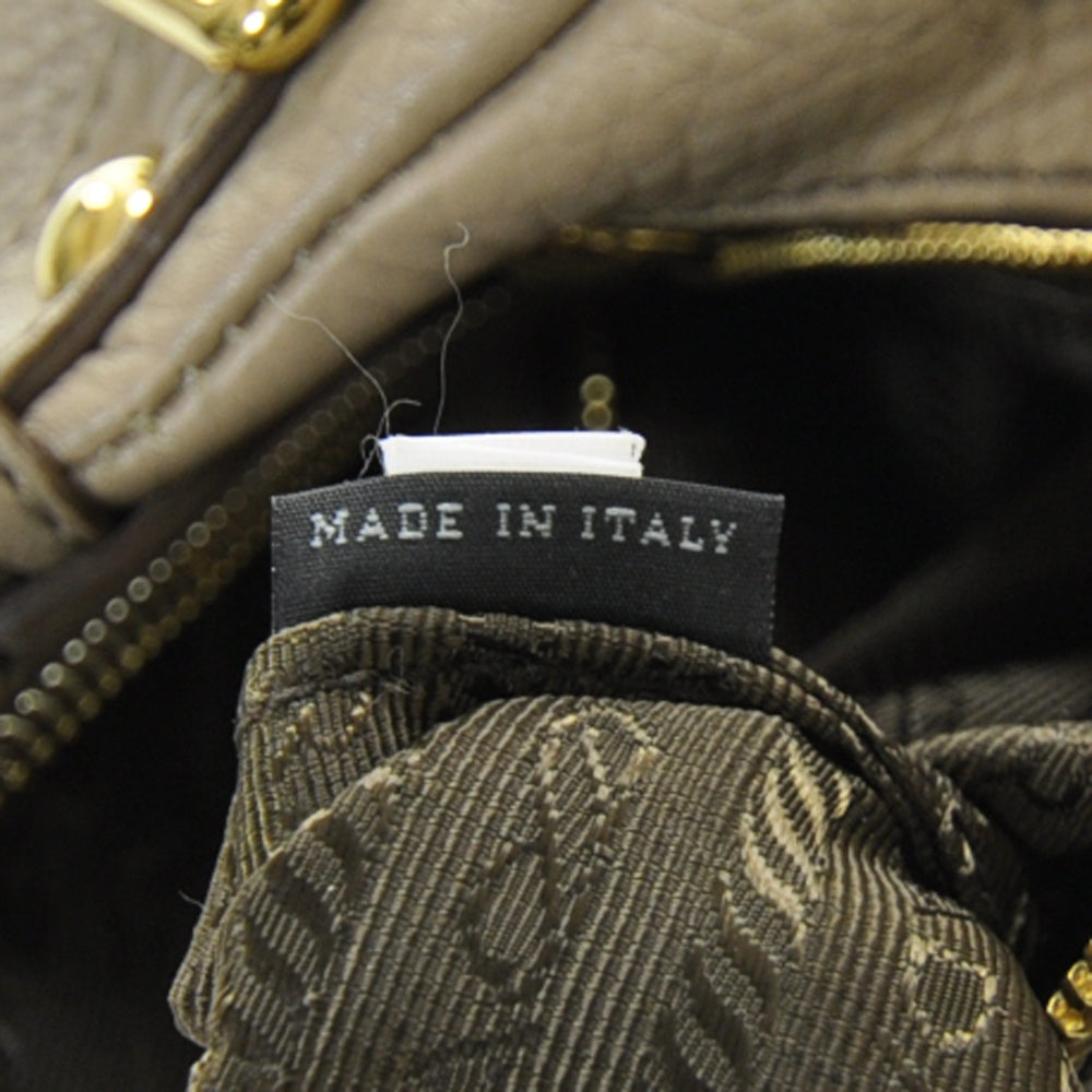 Prada Vitello Daino Hobo Pomice 8 of 12