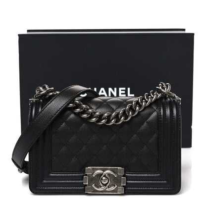 Chanel Caviar Quilted Small Boy Flap Black 11 of 11