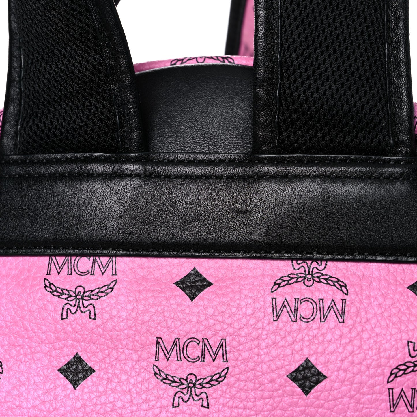 Visetos Studded Colorblock Small Stark Brock Backpack Pink Black