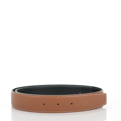 Hermes Box Togo 32mm Belt Strap 90 Black Gold 3 of 6