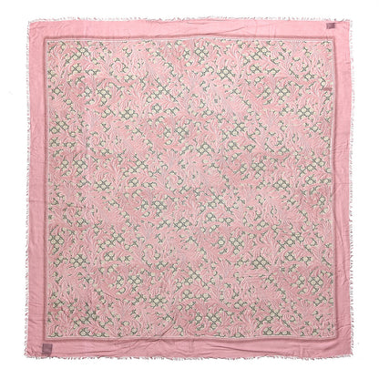 Gucci Modal Silk GG Monogram Big Arabesque Shawl Beige Pink 1 of 4