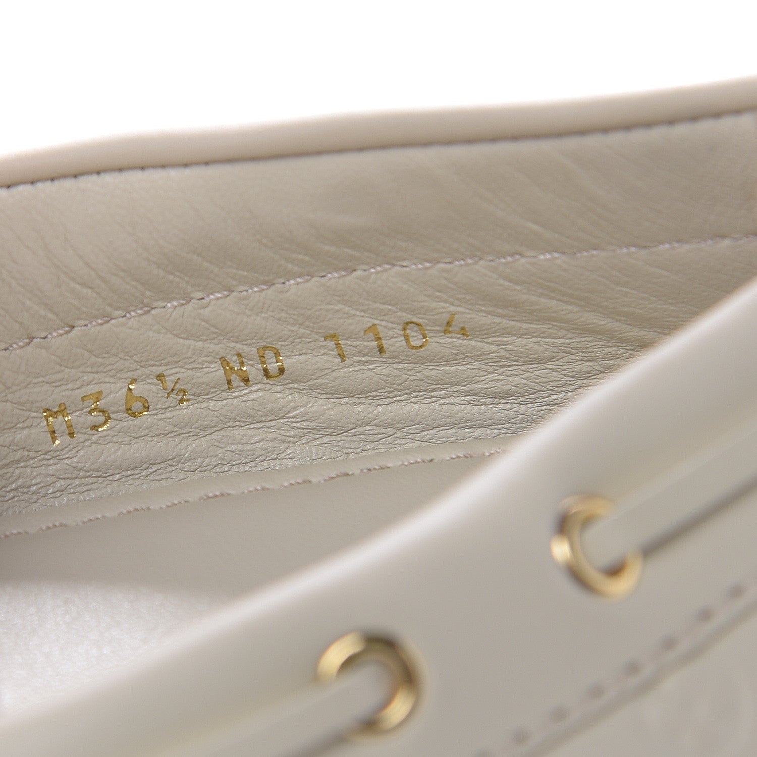 Louis Vuitton Monogram Embossed Gloria Loafer 36.5 Ivory 8 of 8